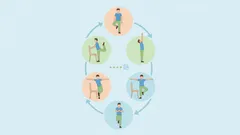 Gewichtsverlies training voor mensen ouder dan 45 jaar: armen, benen, buik (volledig staand)