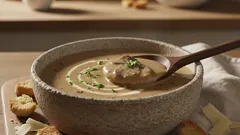 Romige champignonsoep met kip: hét comfortfood voor koude dagen